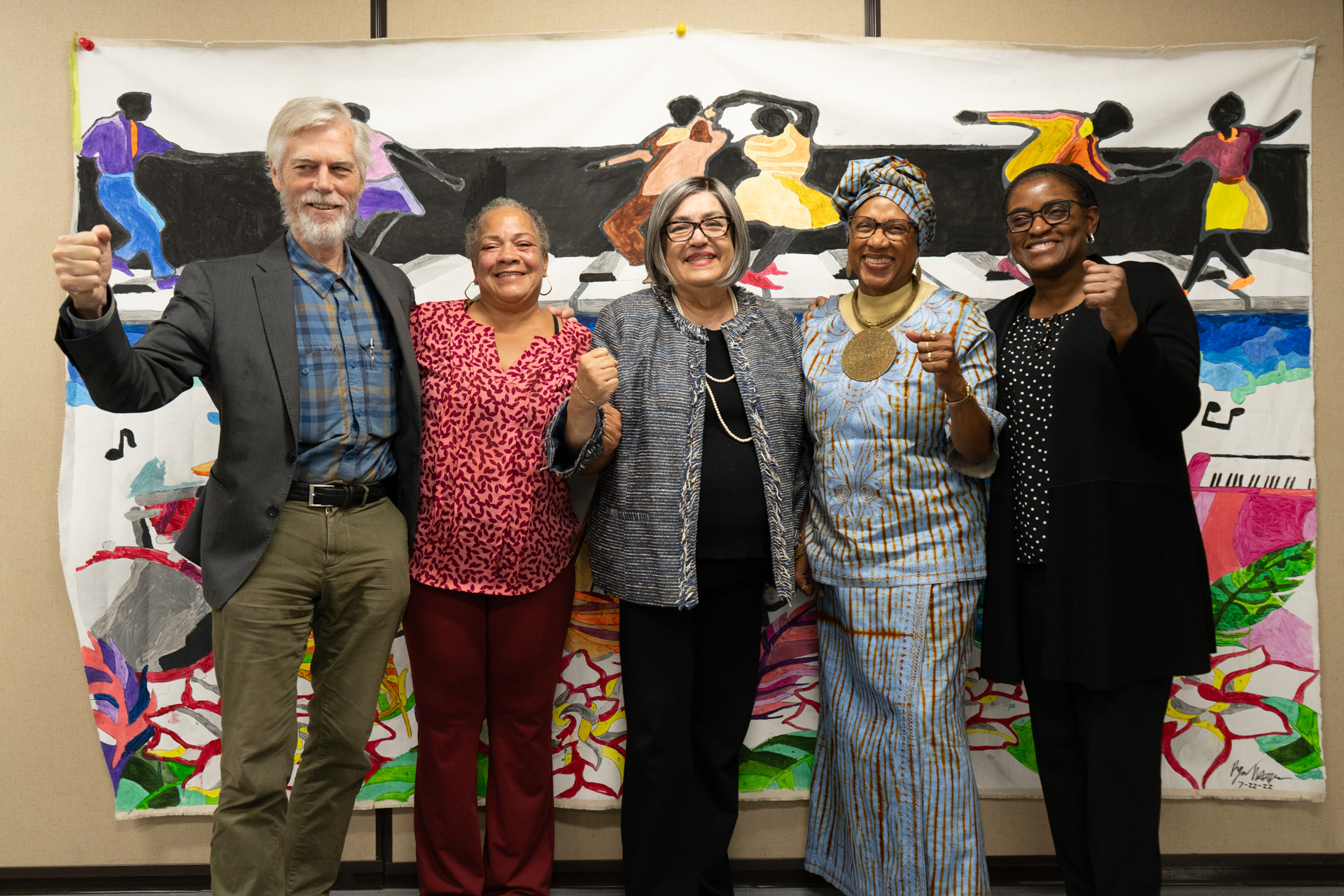From Left to Right: Keith Norris, MD, Ph.D., Anna Ziza Lucas Varnado, Dr. Laura Trejo; Norma Mtume and Arleen F. Brown, M.D., Ph.D.