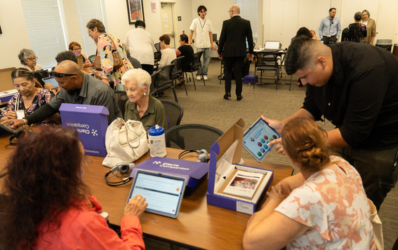 The ATT Program in Action - instructor teach older adults how to use iPads