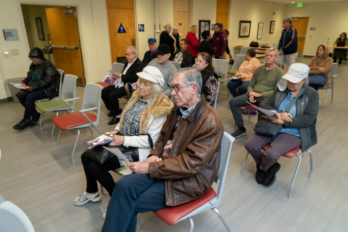 Group of older adults attending a workshop