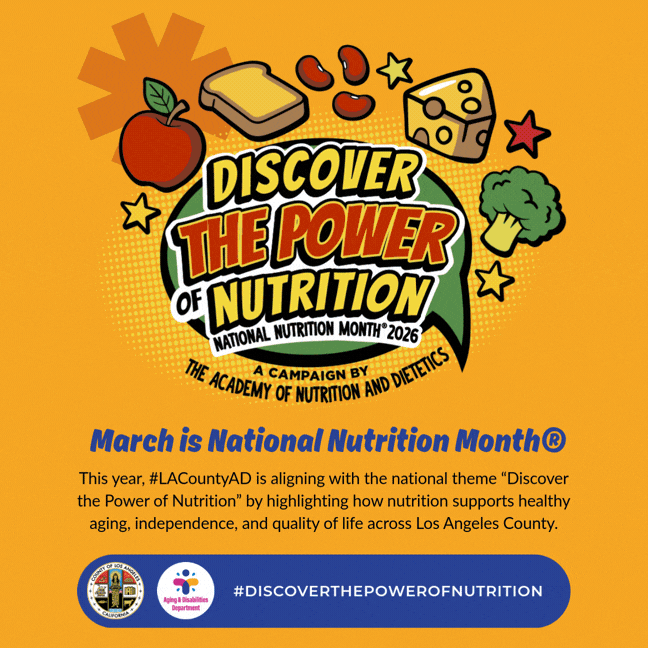 Animated graphic introducing 2026 National Nutrition Month facts.