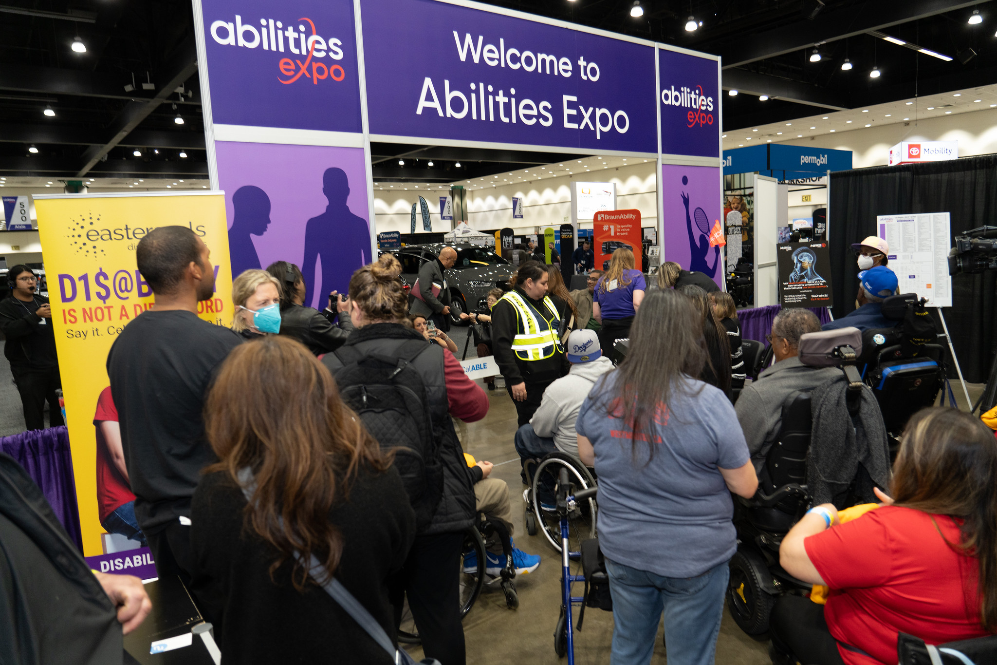 People attending Abilities Expo